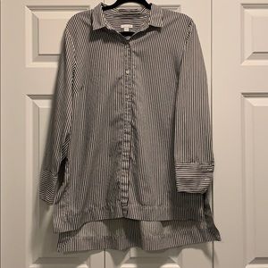 J.Jill Stripped Button Down Top